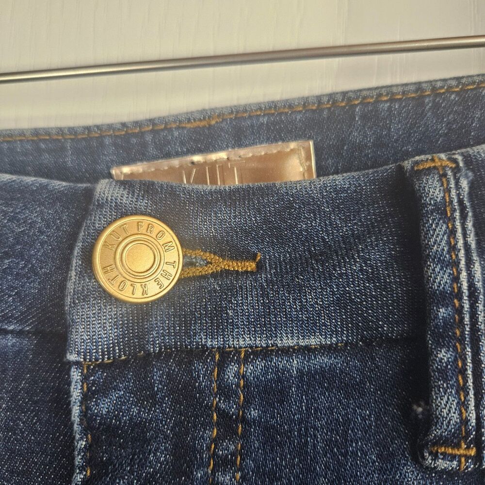 Kut From the Cloth Wide Leg Meg Women's Sz 2 Dark Wash Ab Fab - Picture 7 of 11